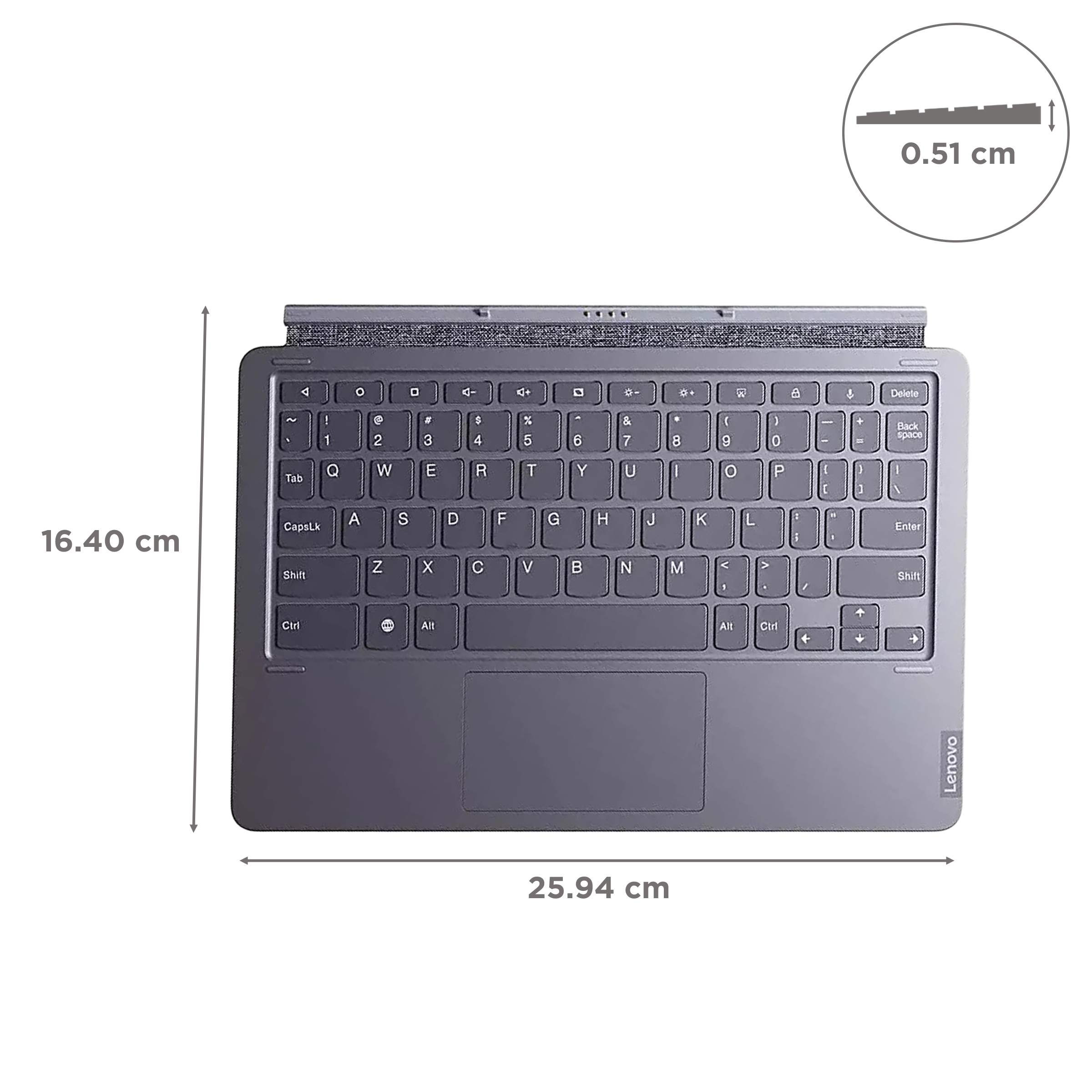 Buy Lenovo Wireless Keyboard With Touchpad Built in Kickstand Grey 